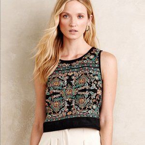 Anthropologie Vanessa Virginia Embroidered Beaded